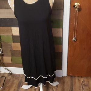 J Jill black sleeveless dress